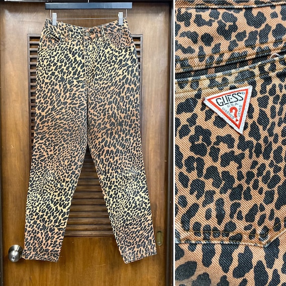 Vintage 1980’s “Guess” Brand Leopard Print New Wa… - image 1