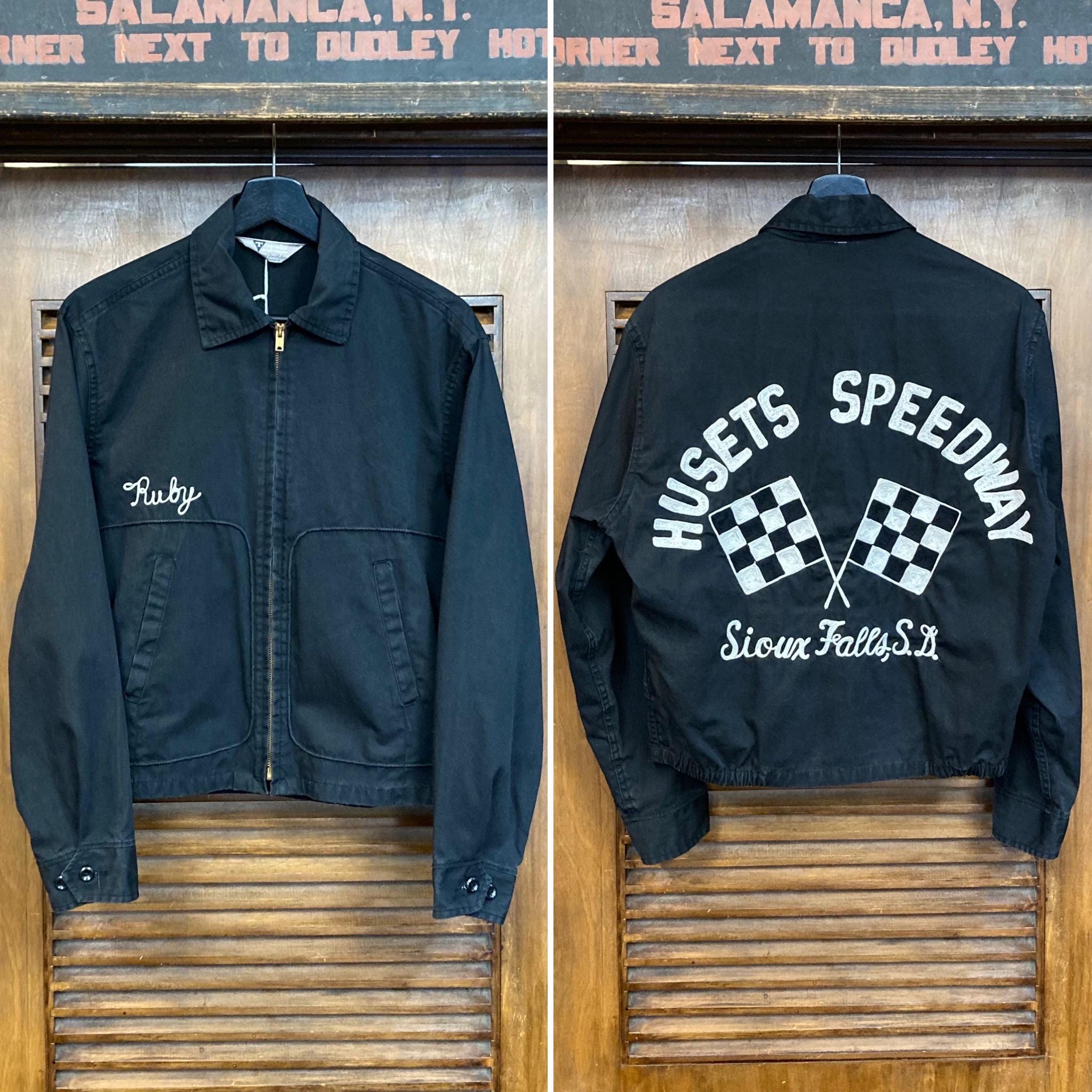 Vintage 1960's Speedway Hot Rod Car Club Cotton Embroidery