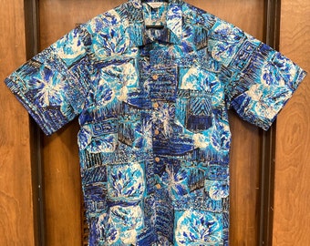 【美品】50s KAMEHAMEHA S/S Shirts コットン M Vintage 50s Kamehameha Red Flower Floral Hawaiian Shirt fits