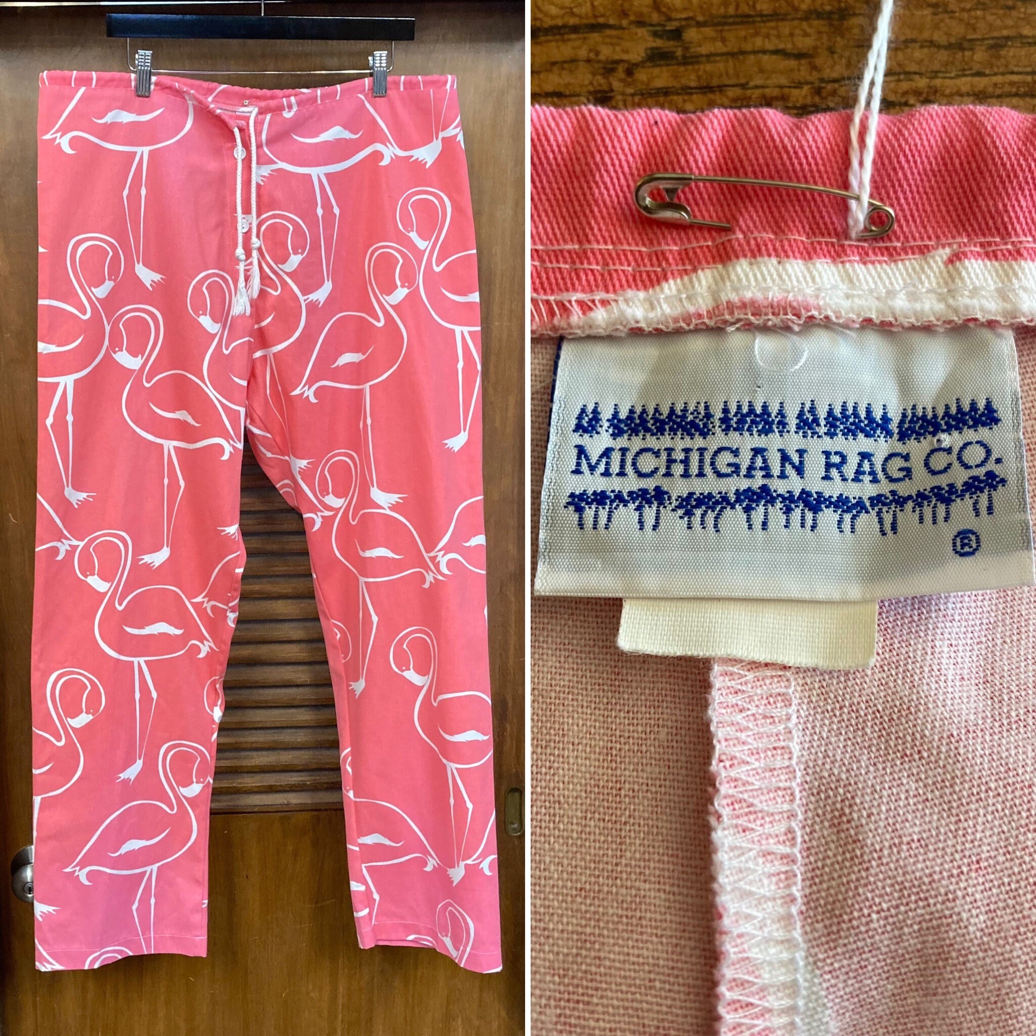 Michigan rag co ミシガンラグ スイカ柄 古着 パーカー パンツ