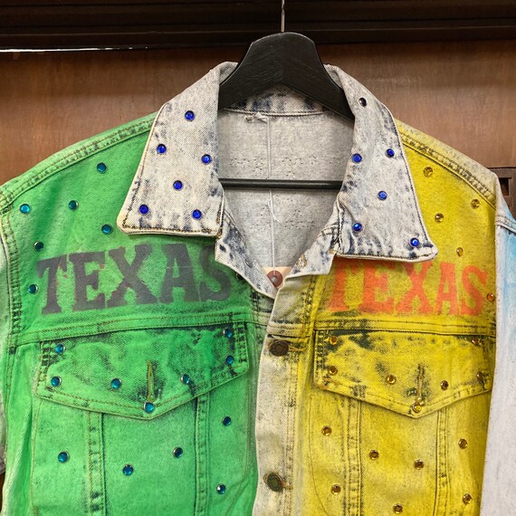 Vintage 1980’s Texas Theme Painted with Jewels De… - image 6