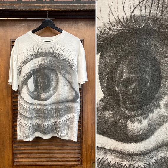 Vintage 1980’s M.C. Escher Skull in Eyeball Artwo… - image 1