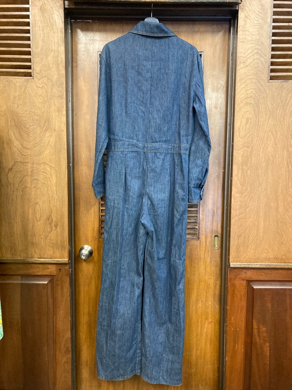 Vintage 1960’s Denim Mod Superfly Jumpsuit, Vinta… - image 10