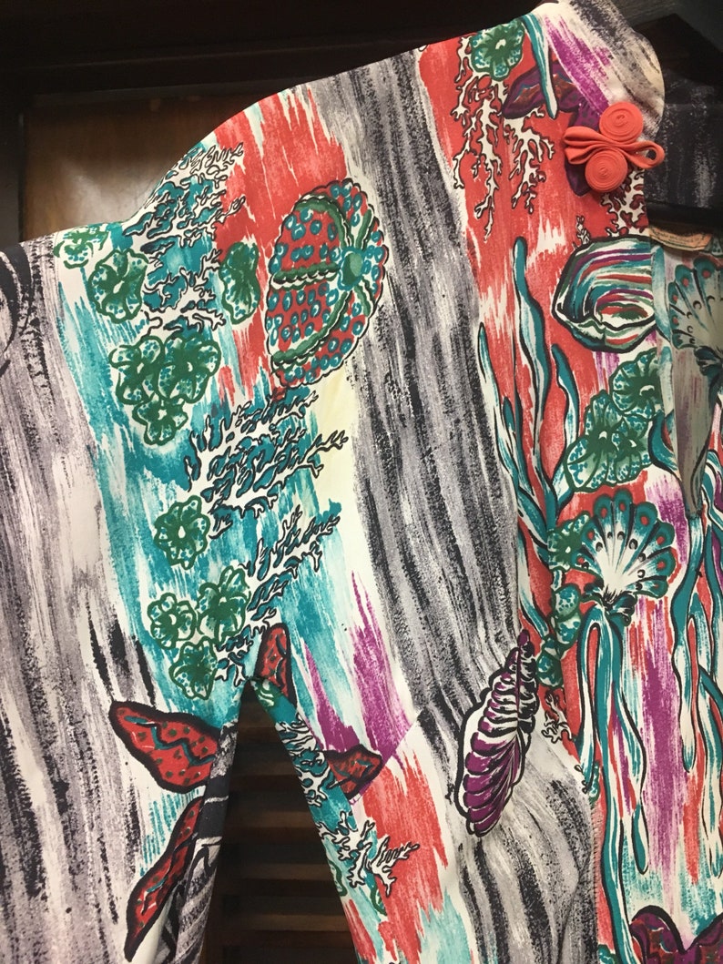 Vintage 1940s Hawaiian Kamehameha Tiki Print Dress Size S - Etsy