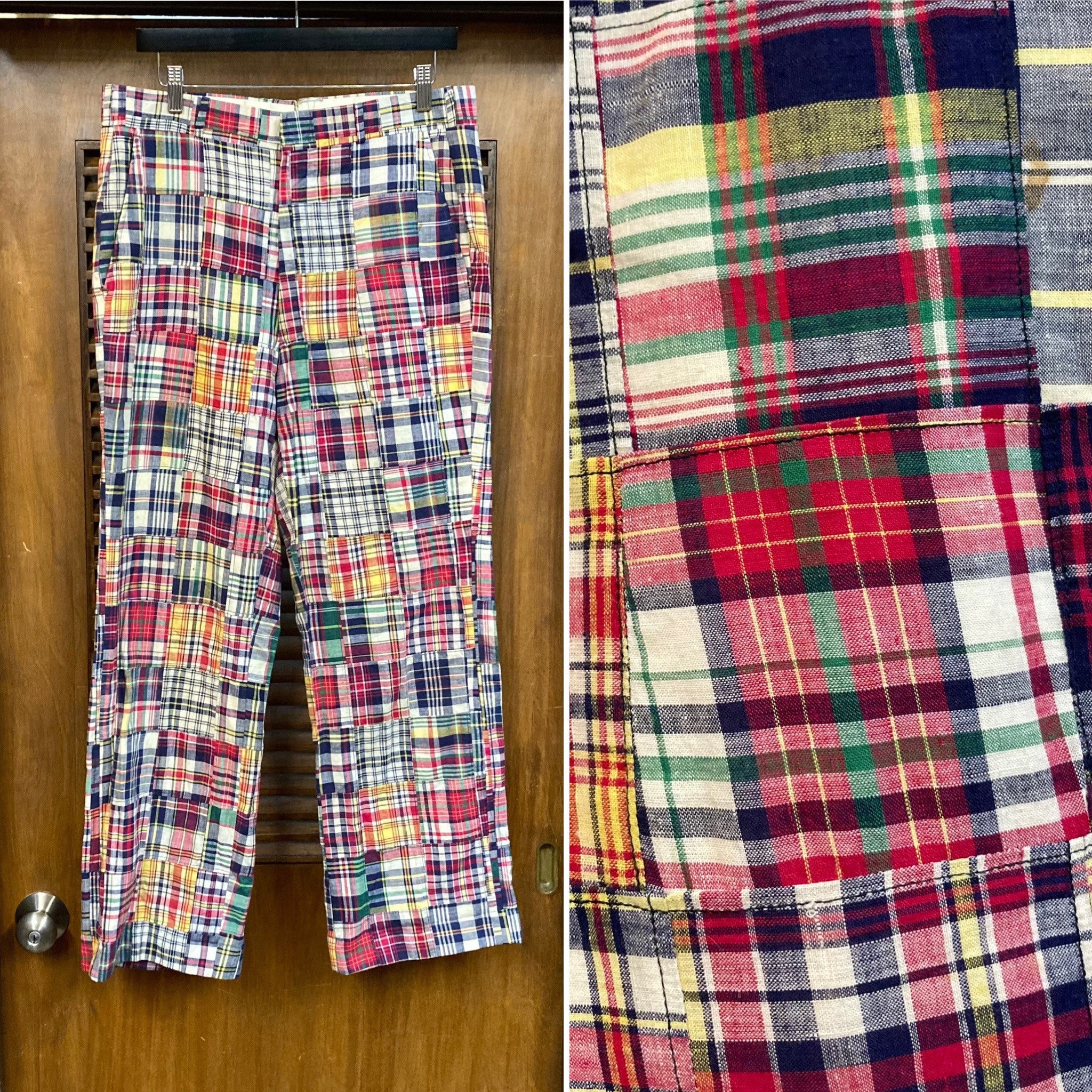 Classic Madras Patchwork Pants