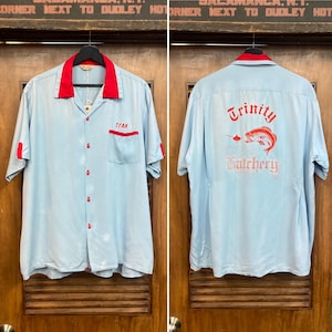 Bowling Rayon Shirt 50s - Etsy