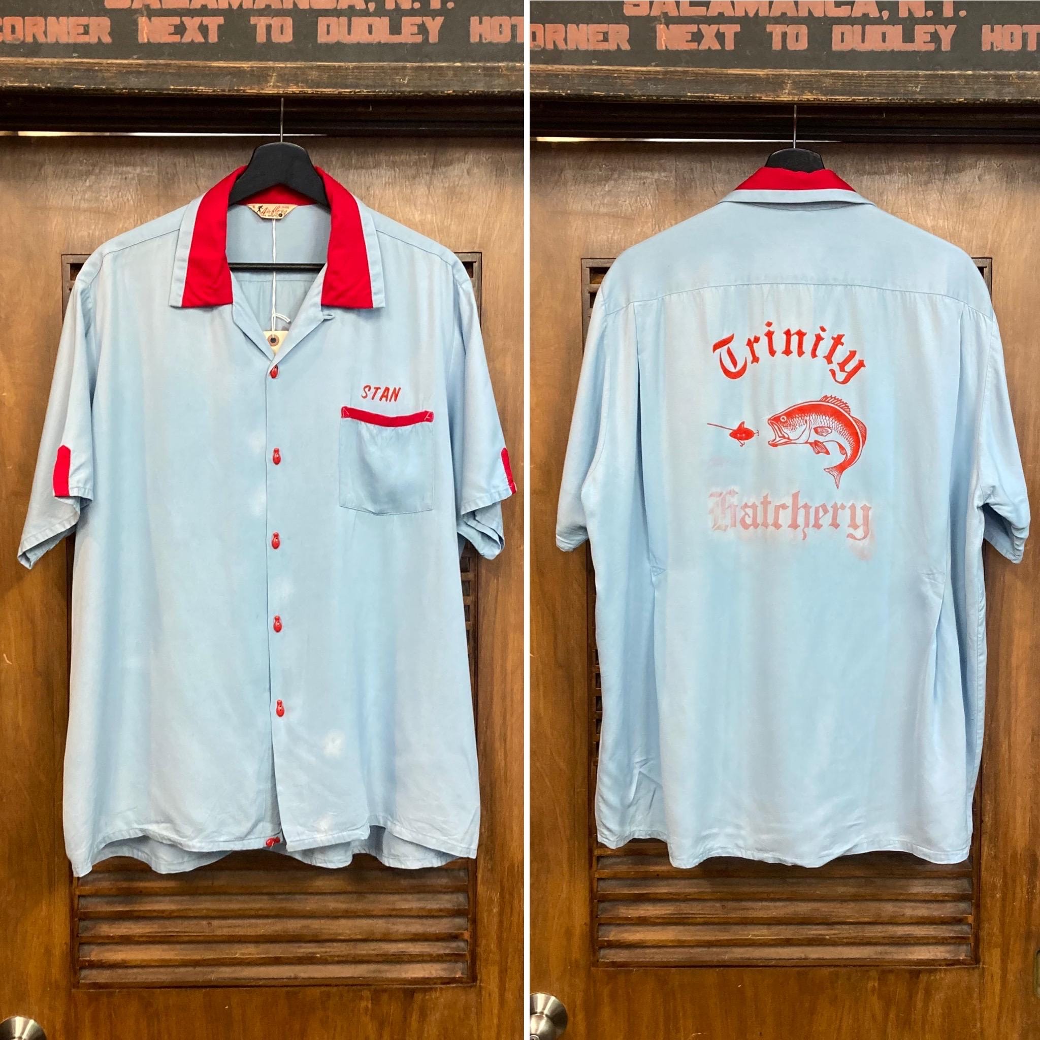 Bowling Rayon Shirt 50s - Etsy