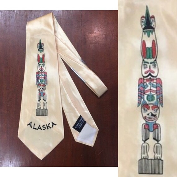 Vintage 1950s Alaska Totem Pole Rockabilly Swing T