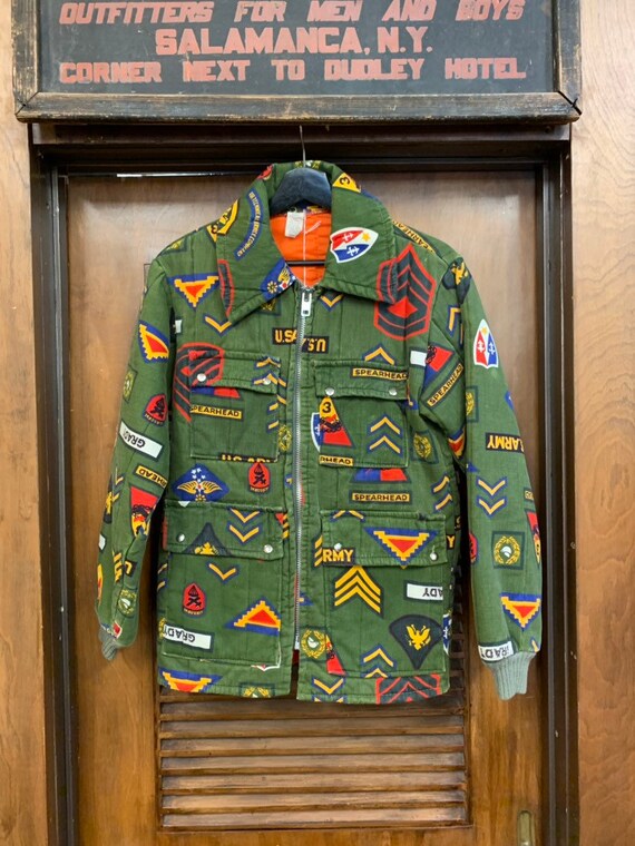 Hand Painted Military Jacket, Art Jacket, Vintage Jacket