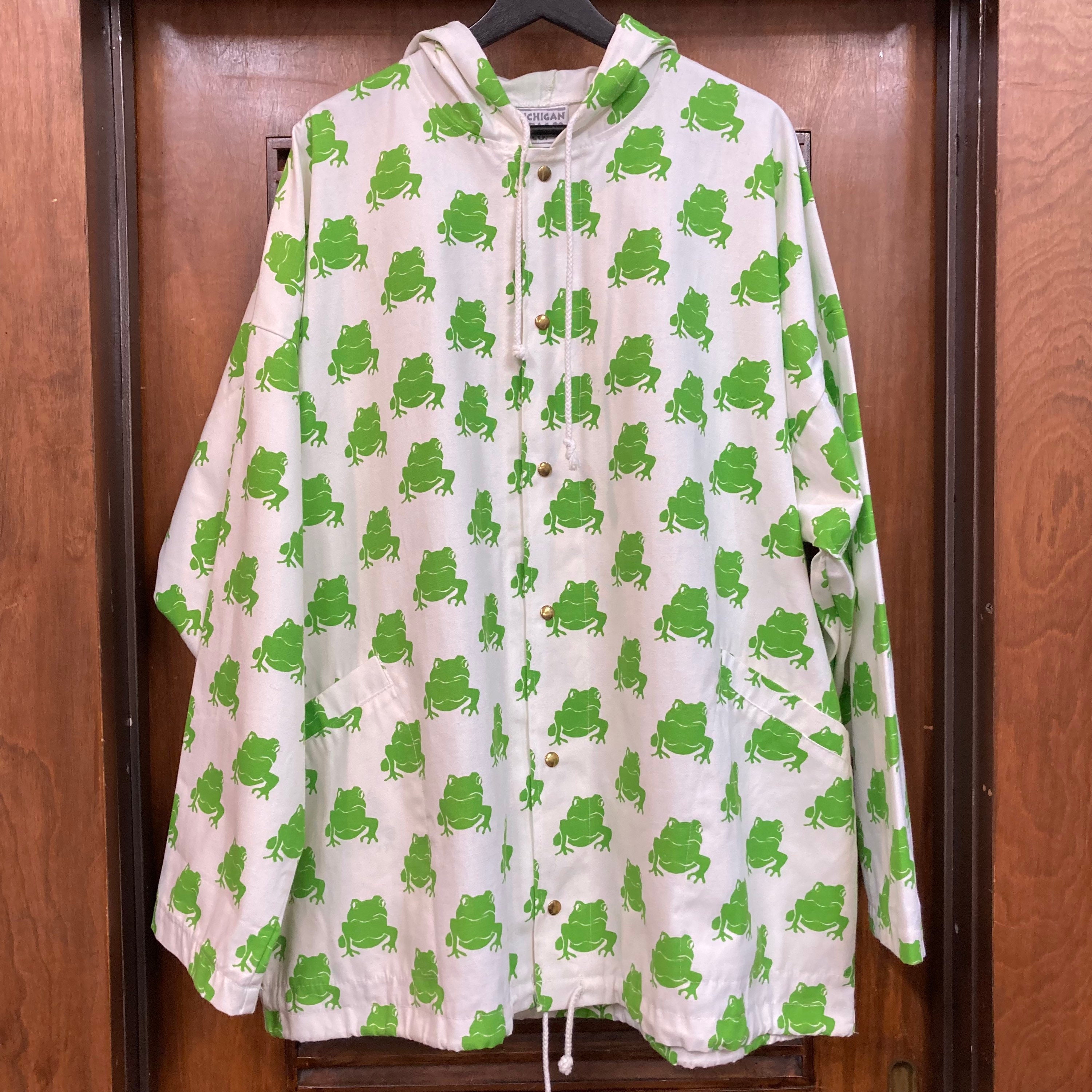 Vintage 1980's Size XL “michigan Rag” Frog Pop Art Print