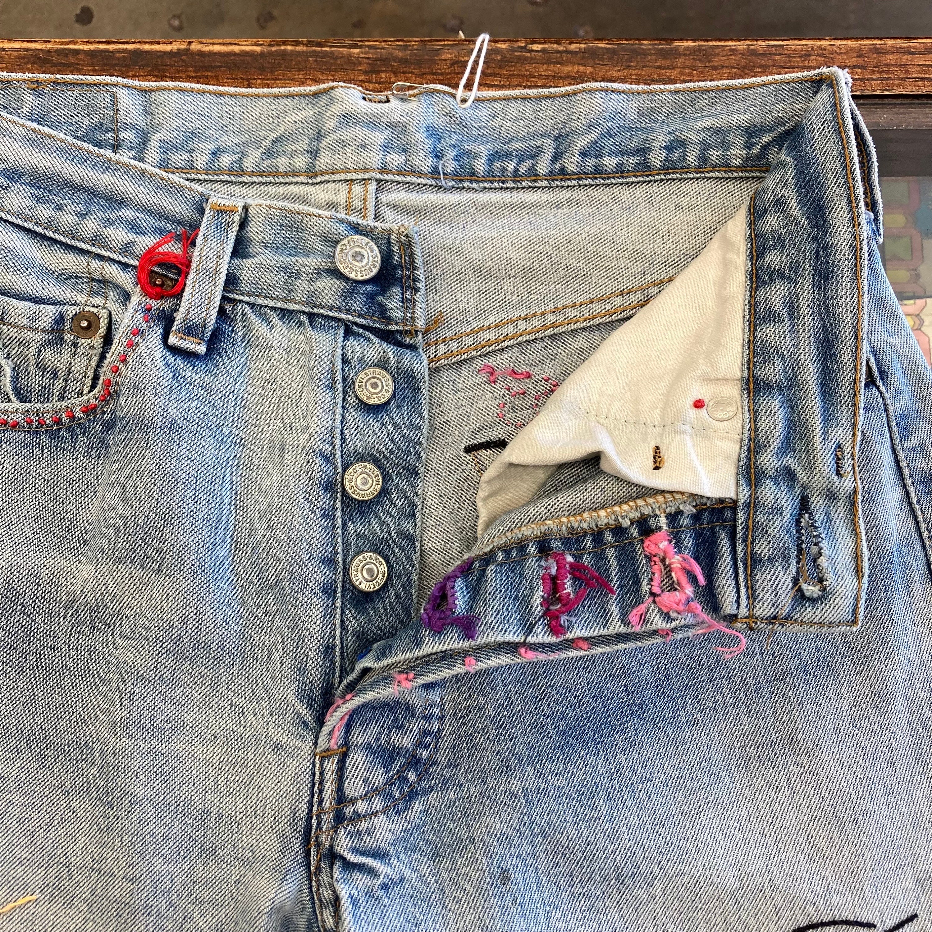 80’s Levi’s 501 Denim Pants “Red Line” Levis Vintage 80s Redline Selvedge USA 501 XX Jeans 66 70s