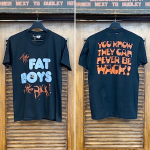 Vintage 1980’s “The Fat Boys” Hip Hop Rap Band Original T-Shirt, Two-Sided Print, 80’s Tee Shirt, Vintage Clothing