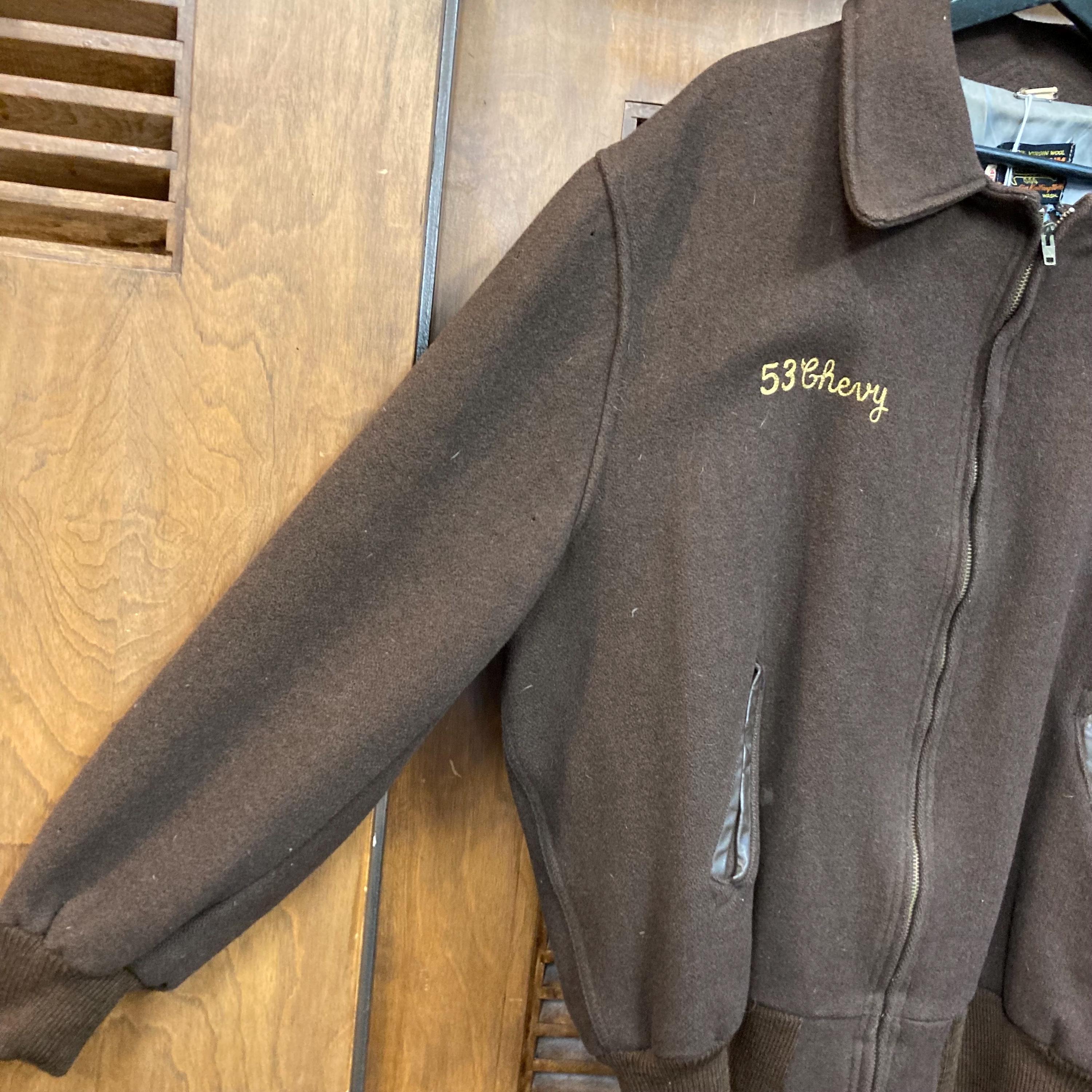 Vintage 1950's Size XXL “los Pasados” Wool Hot Rod Car Club