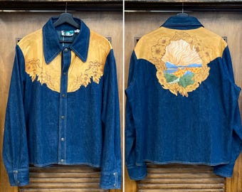 Vintage 1970's “Antonio Guiseppe” Denim Patchwork Hippie Rocker