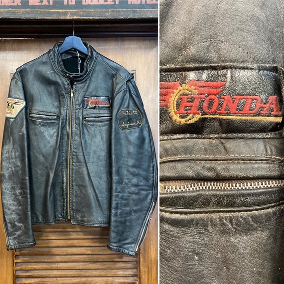 Vintage 1960’s Motorcycle Club Cafe Racer Leather