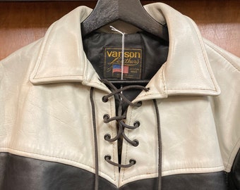 Vintage 1980's “vanson” 2-tone Motorcycle MC Lace-up