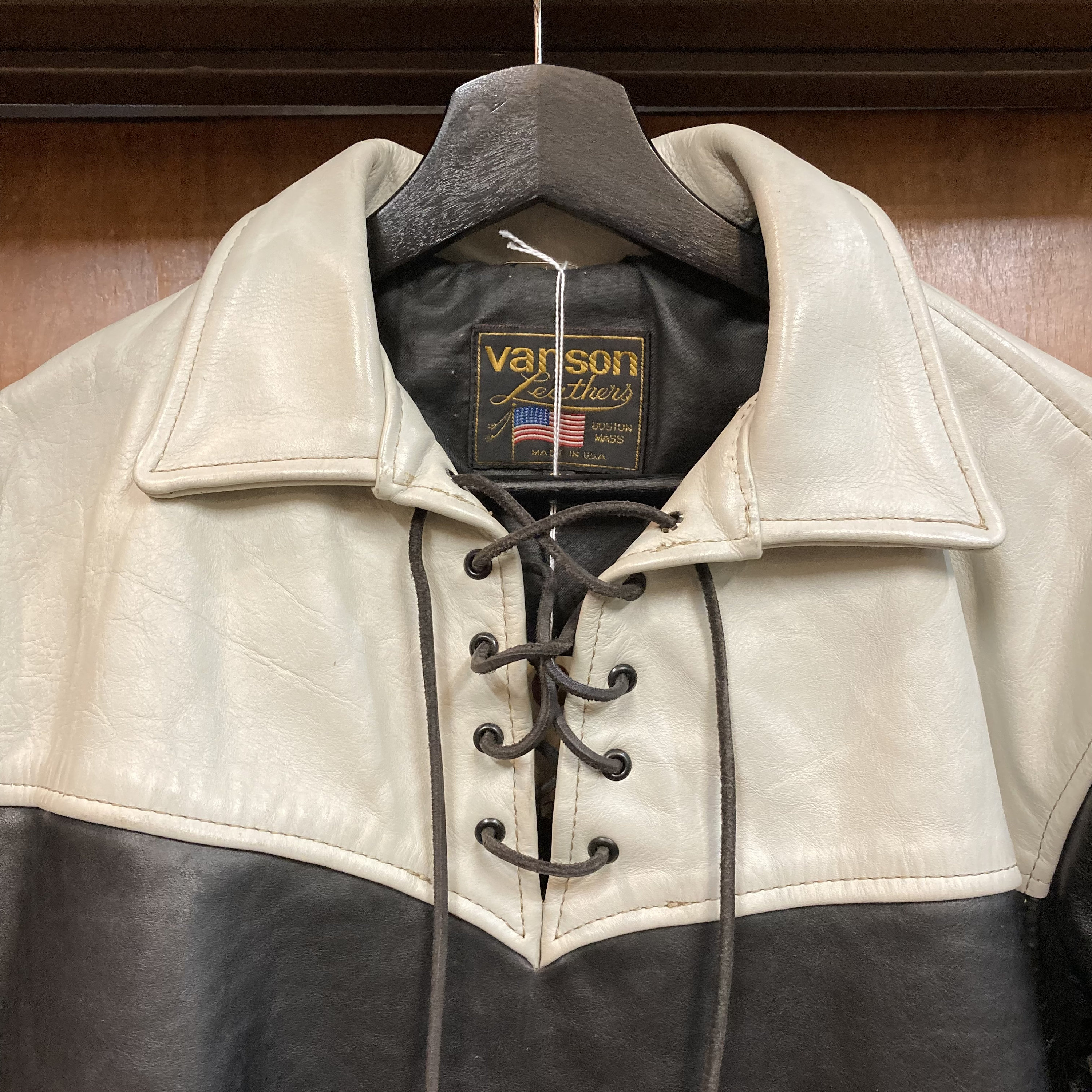 Vintage 1980's “vanson” 2-tone Motorcycle MC Lace-up Vintage 1980's “vanson” 2-tone Motorcycle MC Lace-up