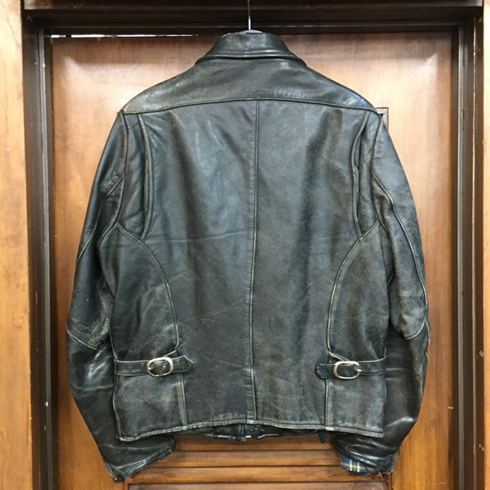 Vintage 1980s Vanson 4 Pocket Leather Jacket with Flannel | Etsy