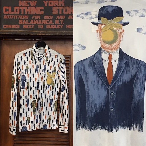 Vintage 1960’s Artist Pop Art Shirt, 1970’s Vintag