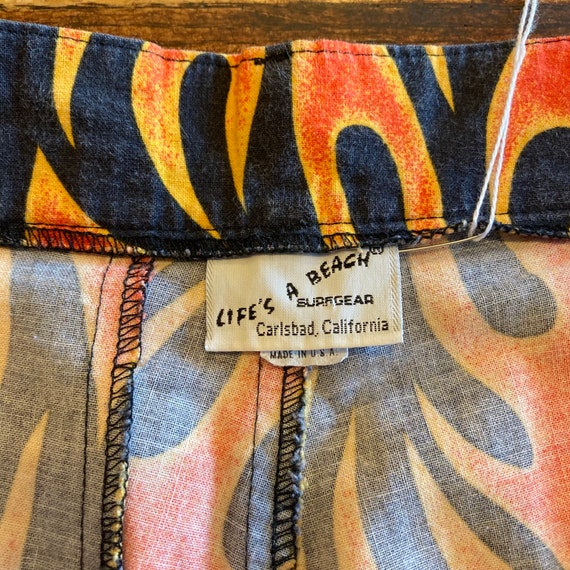 1980's W30 “life's A Beach” Lab Fire Flames Devil Cotton New