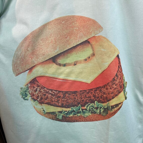 Vintage 1970’s Cheeseburger Photoprint Glam Disco… - image 7