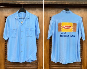 Vintage 1950's -deadstock- “marlboro” Two-tone Rayon Vintage 1950's -deadstock- “marlboro” Two-tone Rayon
