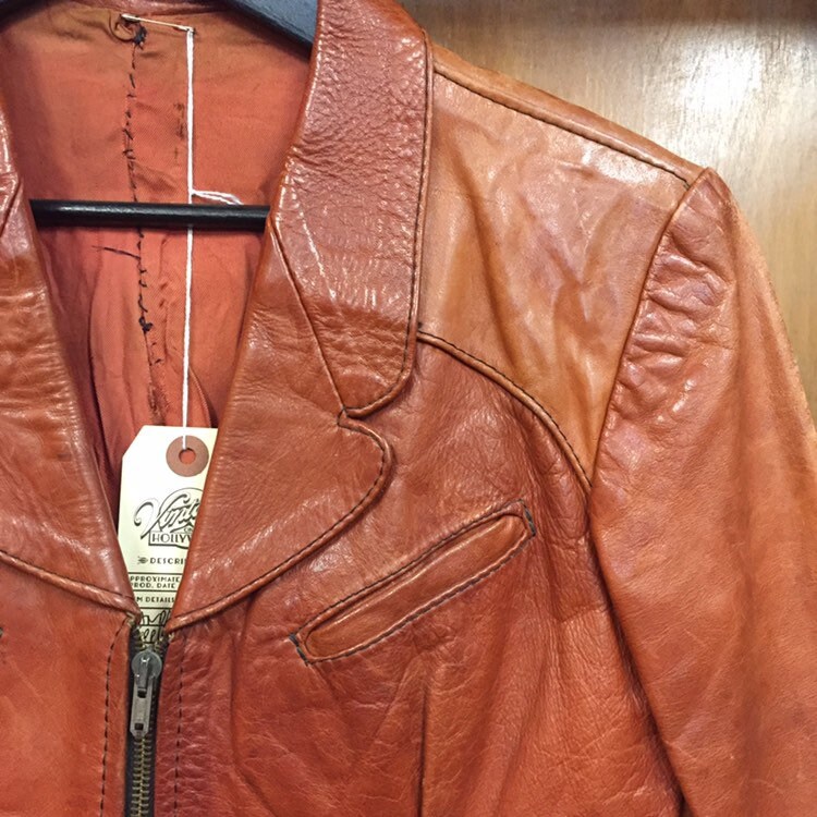 Vintage 1960's Gandalf Hippie Rocker Leather Jacket, Fitted