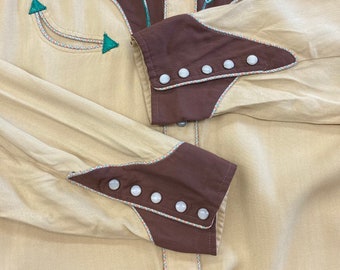 Vintage 1950's “H Bar C” California Ranchwear Western Cowboy Rayon Vintage 1950's “H Bar C” California Ranchwear Western Cowboy Rayon