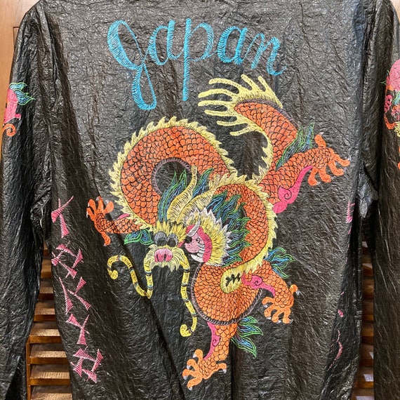 Vintage 1980’s Japan Tour Souvenir Jacket “Paper … - image 7