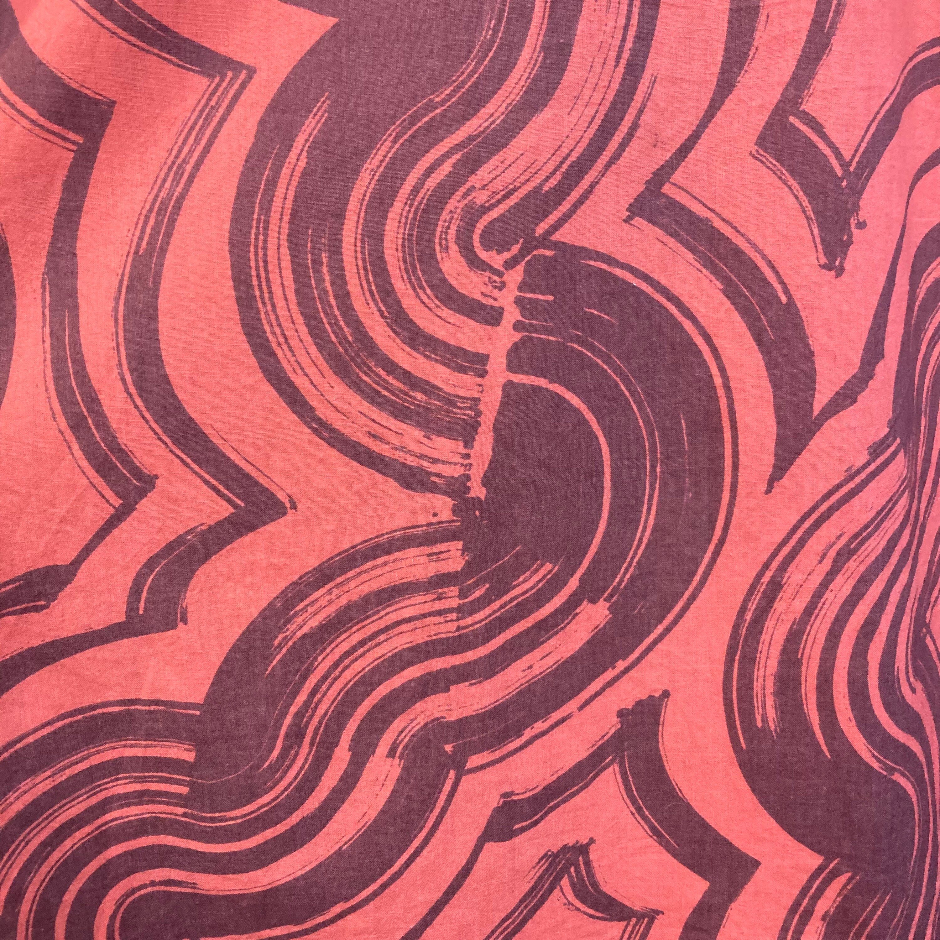 Vintage 1980's Jimmy'z Skater New Wave Cotton Atomic Print Vintage 1980's Jimmy'z Skater New Wave Cotton Atomic Print