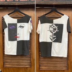 Vintage 1980’s Dated 1984 Prince and the Revolution Rock Band MTV Black x White Music T-Shirt, 80’s Tee Shirt, Vintage Clothing