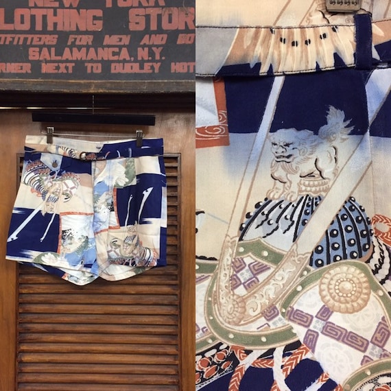 Vintage 1940’s East Asian Pattern Leisure Shorts w