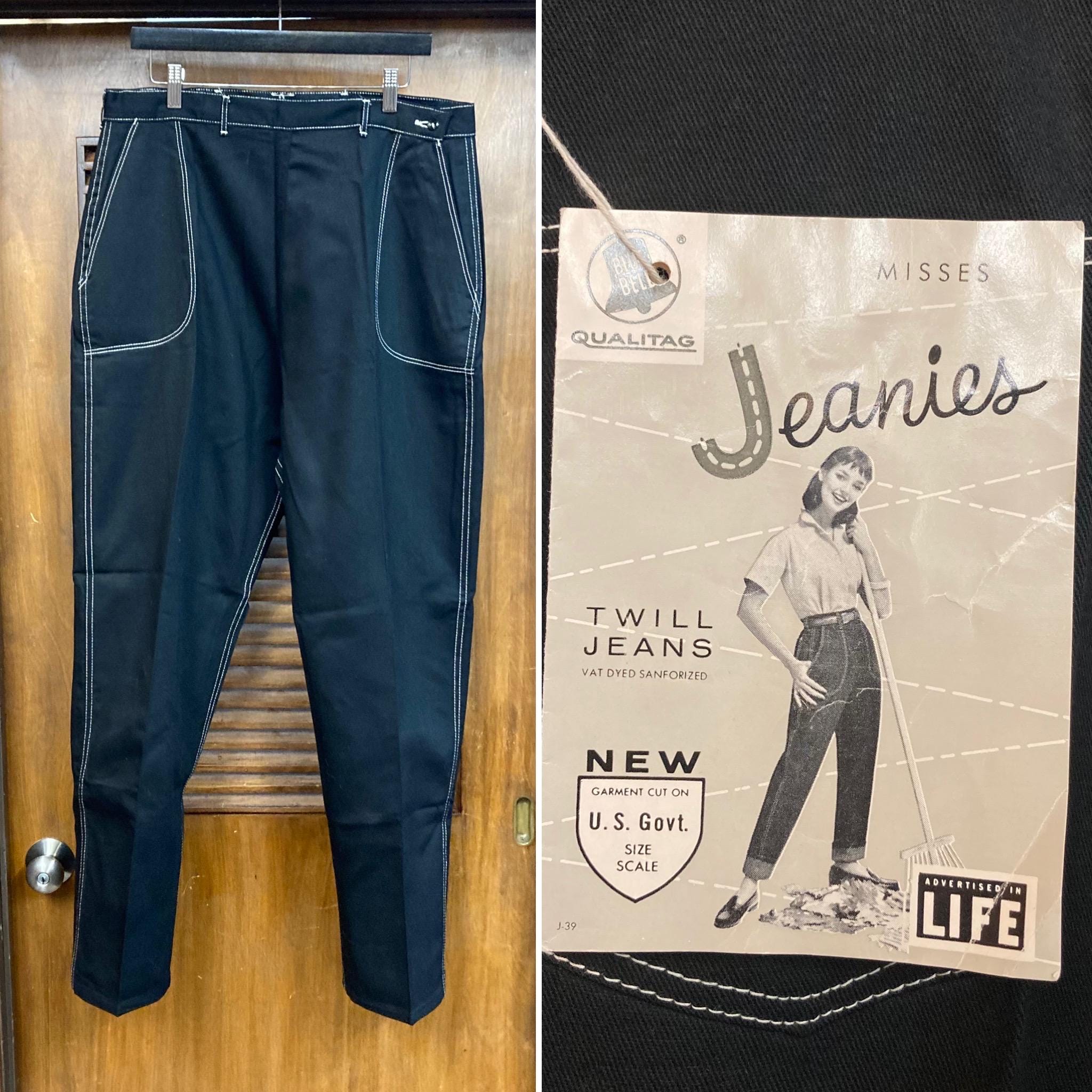50s Back Zip Pants - Etsy