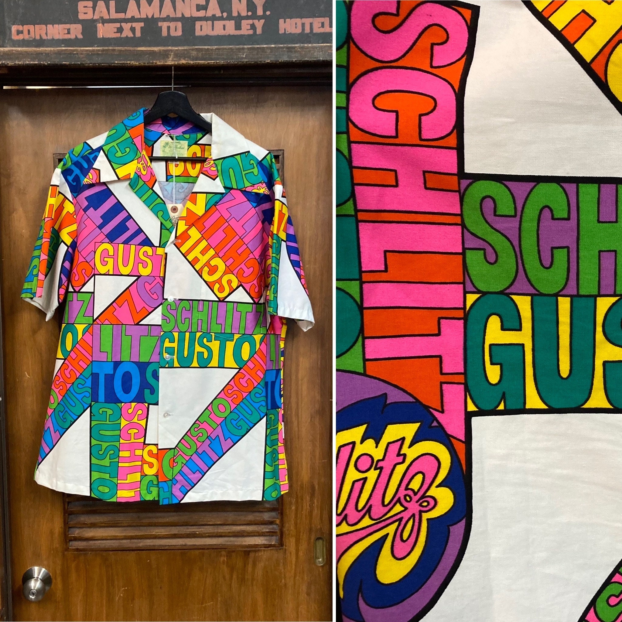 Vintage Clothing Mens Shirt Schlitz - Etsy Vintage Clothing Mens Shirt Schlitz - Etsy