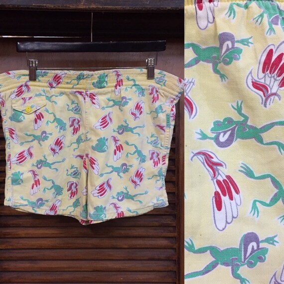 Vintage 1940’s Atomic Cartoon Frog Print, Vintage