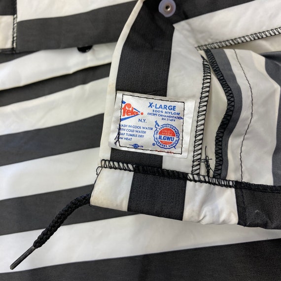 Vintage 1960’s Size XL Referee Stripe Windbreaker… - image 8