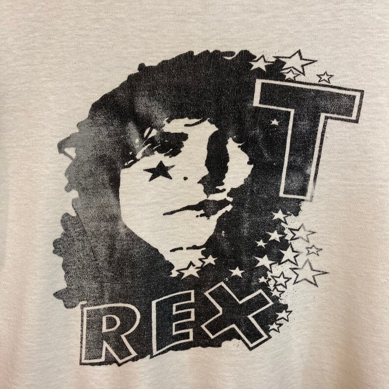 Vintage 1970s Original T. Rex Marc Bolan Glam Rock Band Two-Sided Authentic T-Shirt, 70s Tee Shirt, Vintage Clothing image 6