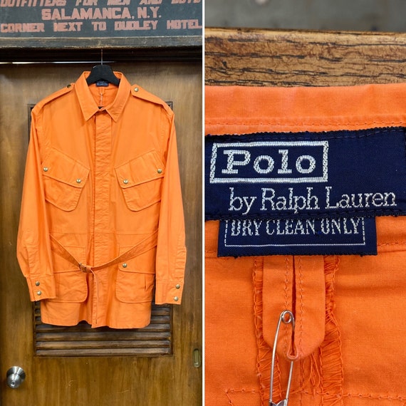 Vintage 1980’s Polo Ralph Lauren Orange Paratroop… - image 1