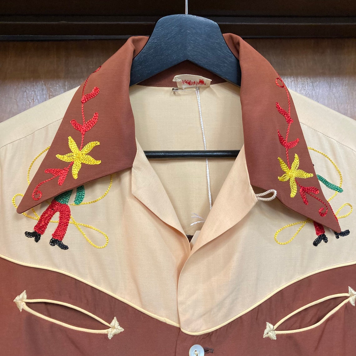 Vintage 1940s Two-tone Rodeo Cowboy Western Rockabilly Shirt - Etsy