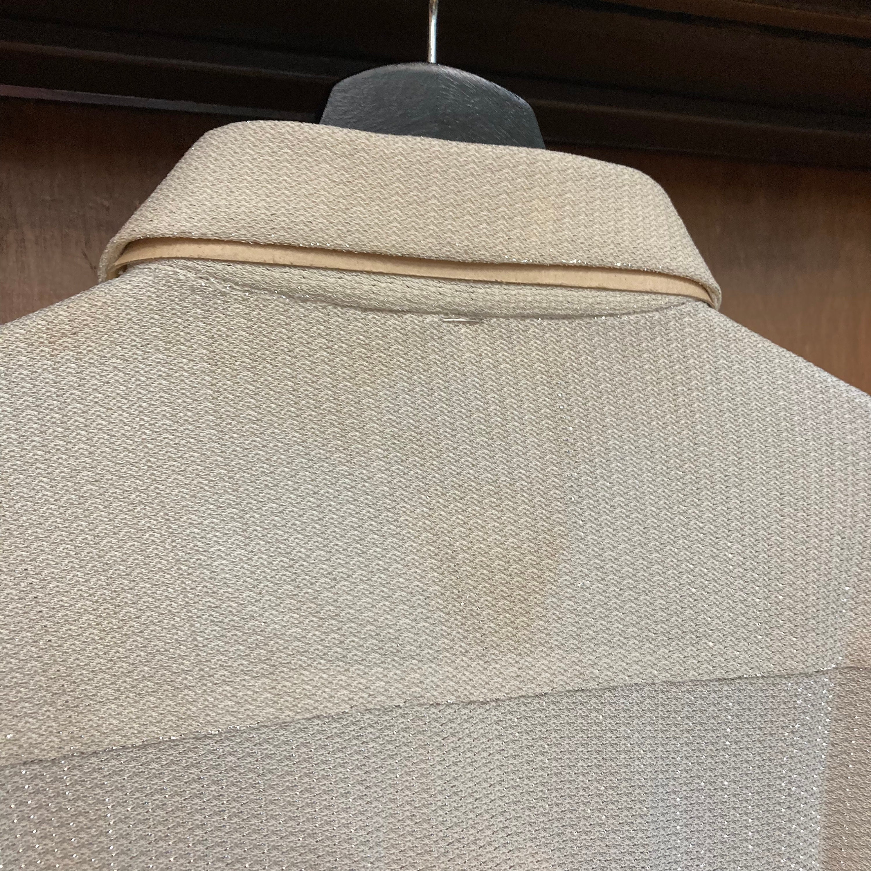 Vintage 1950's -deadstock- Size L Lurex Shiny Thread Loop
