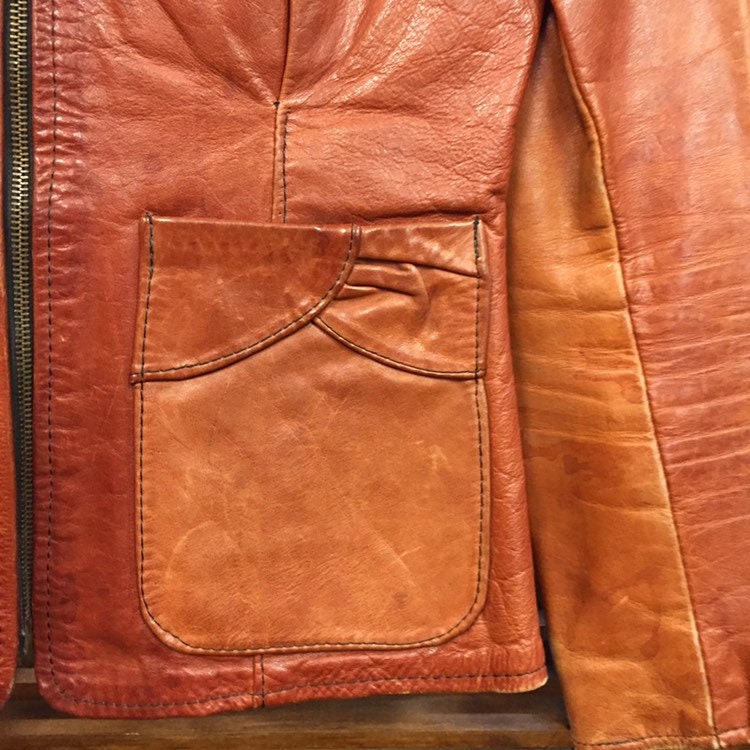 Vintage 1960's Gandalf Hippie Rocker Leather Jacket, Fitted