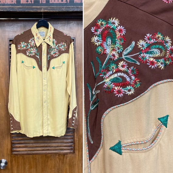 Vintage 1950s H Bar C California Ranchwear Western Cowboy Rayon Gabardine Rockabilly Shirt, 50s Vintage Clothing - Etsy Vintage 1950s H Bar C California Ranchwear Western Cowboy Rayon Gabardine Rockabilly Shirt, 50s Vintage Clothing - Etsy