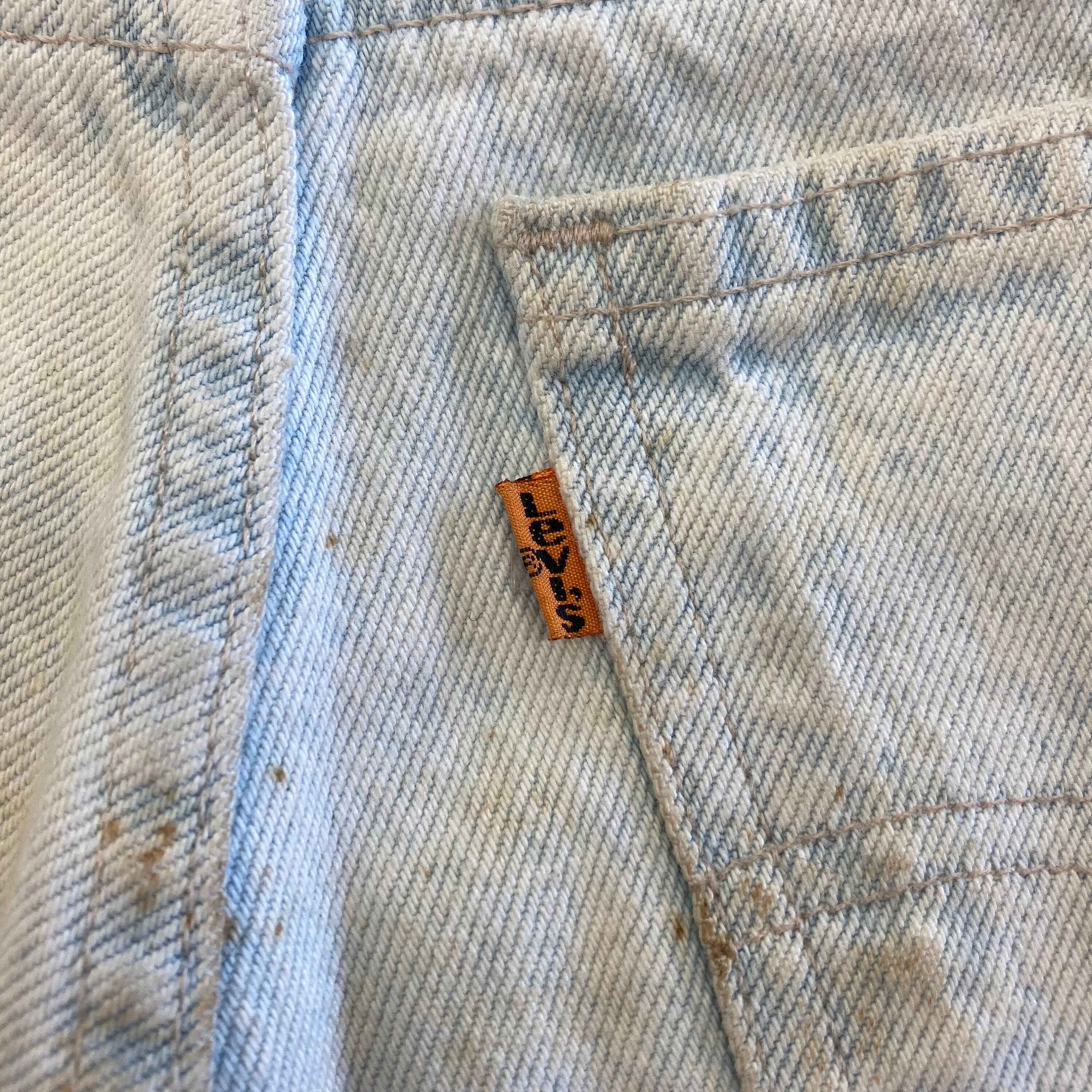Vintage 1980s Death Metal W32 Levi's Orange Tag Original