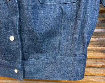 Vintage 1950's -deadstock- Levi's Denim Family Cropped Pearl