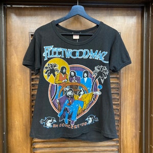 Vintage 1970s Fleetwood Mac Rock Band 1978 American Tour, All Cotton, Made in Pakistan, Two-Sided Tee, 70s T-Shirt, Vintage Clothing image 2