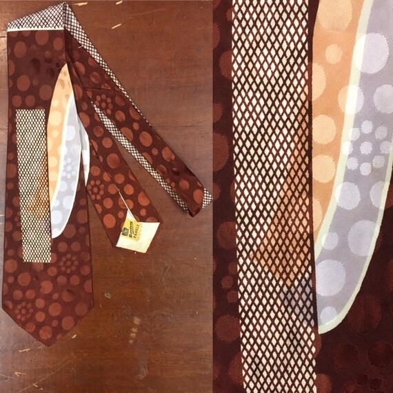 Vintage 1940s, Broadway Panels, Rockabilly Tie, 19