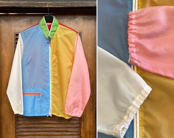 Vintage 90s Jacket, 80s DUNLOP Windbreaker, Mod Fashion