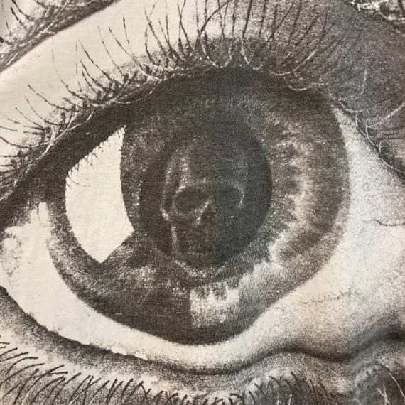 Vintage 1980’s M.C. Escher Skull in Eyeball Artwo… - image 7
