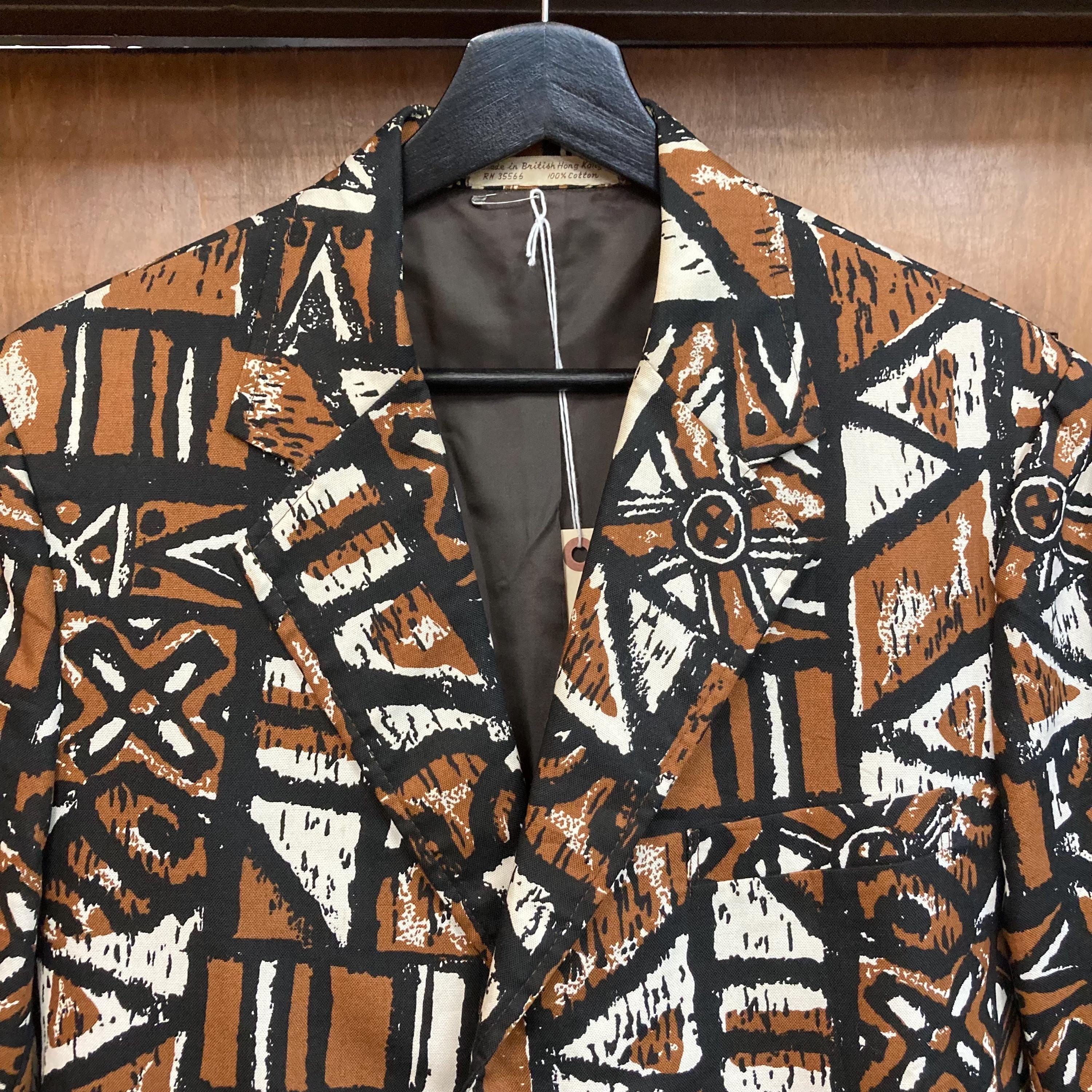 Vintage 1960's “sandwich Isles” Tiki Tropical Cotton