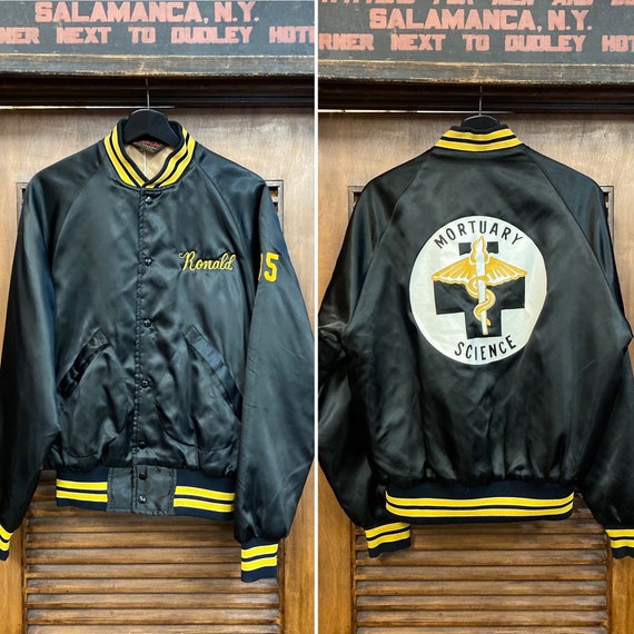 Vintage 1980’s Mortuary Science Bomber Jacket, 80’